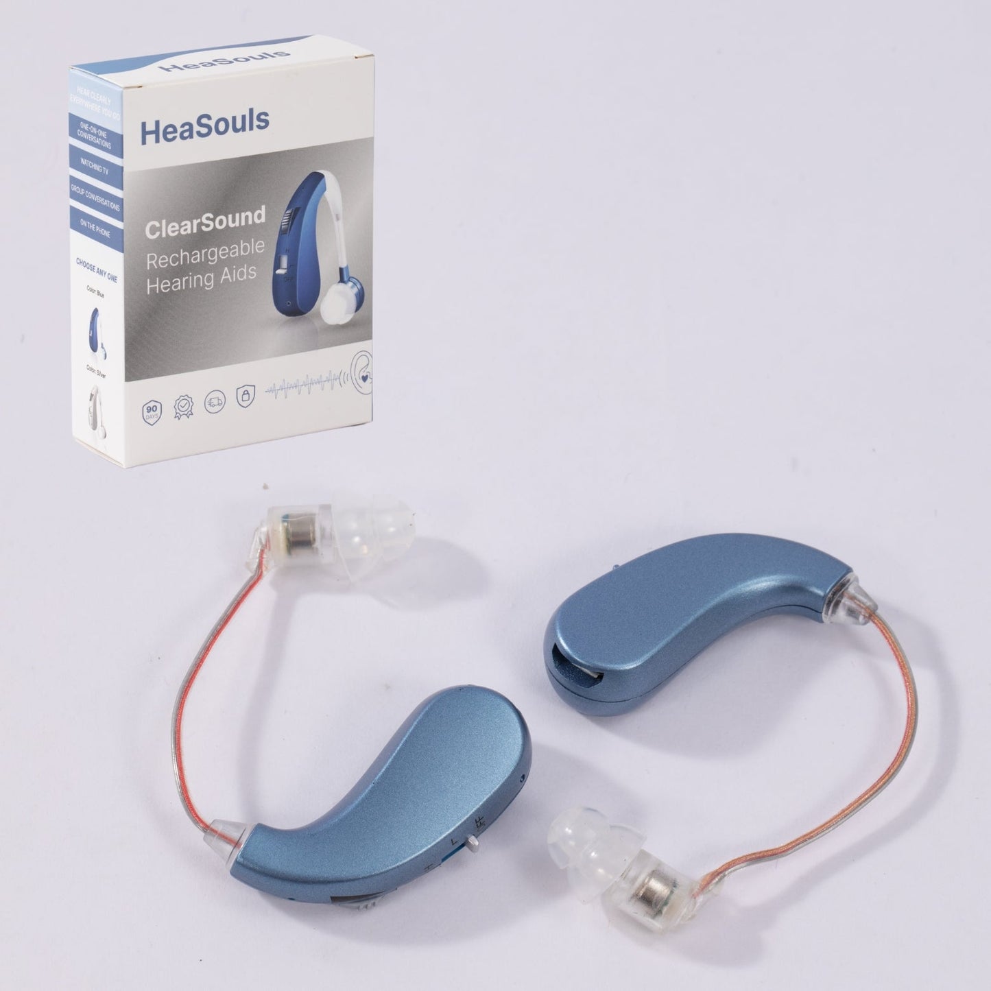 HeaSouls™️ ClearSound BTE Rechargeable Hearing Aids (Pair Of 2)