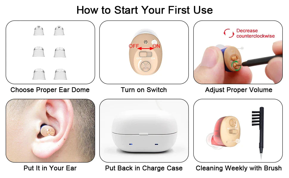 HeaSouls™  Invisible Hearing Aids 2x