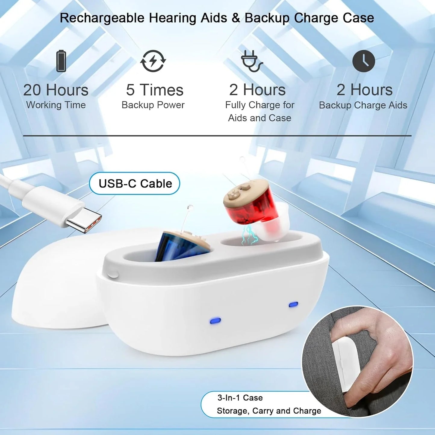 HeaSouls™ Invisible Hearing Aids CIC (Pair Of 2)